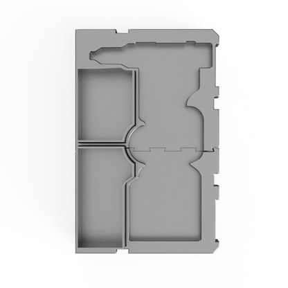 Milwaukee Packout 3-Drawer Tool Box Insert for M12 Rivet Tool by Stackout3D