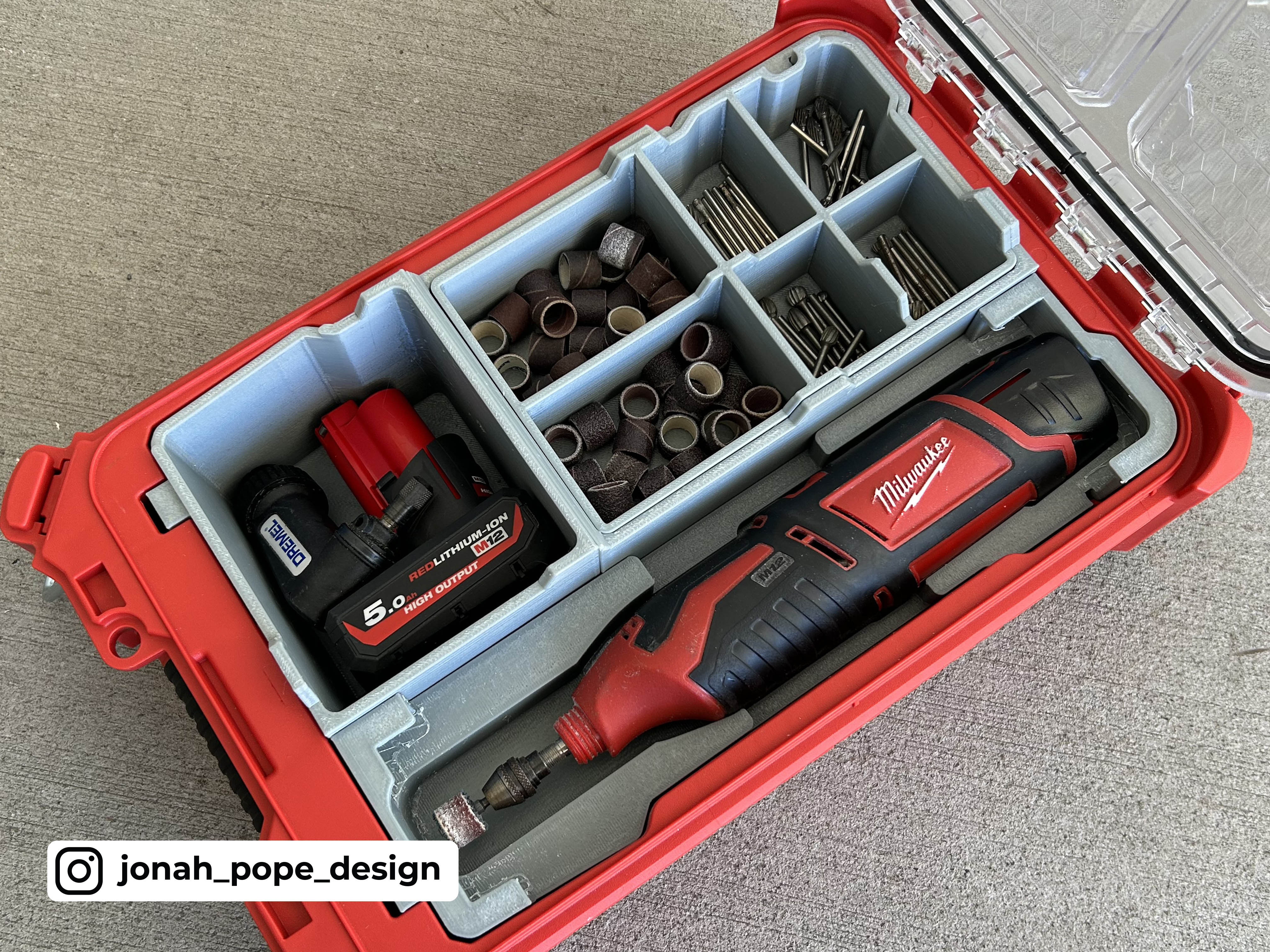 Dremel tool clearance box organizer