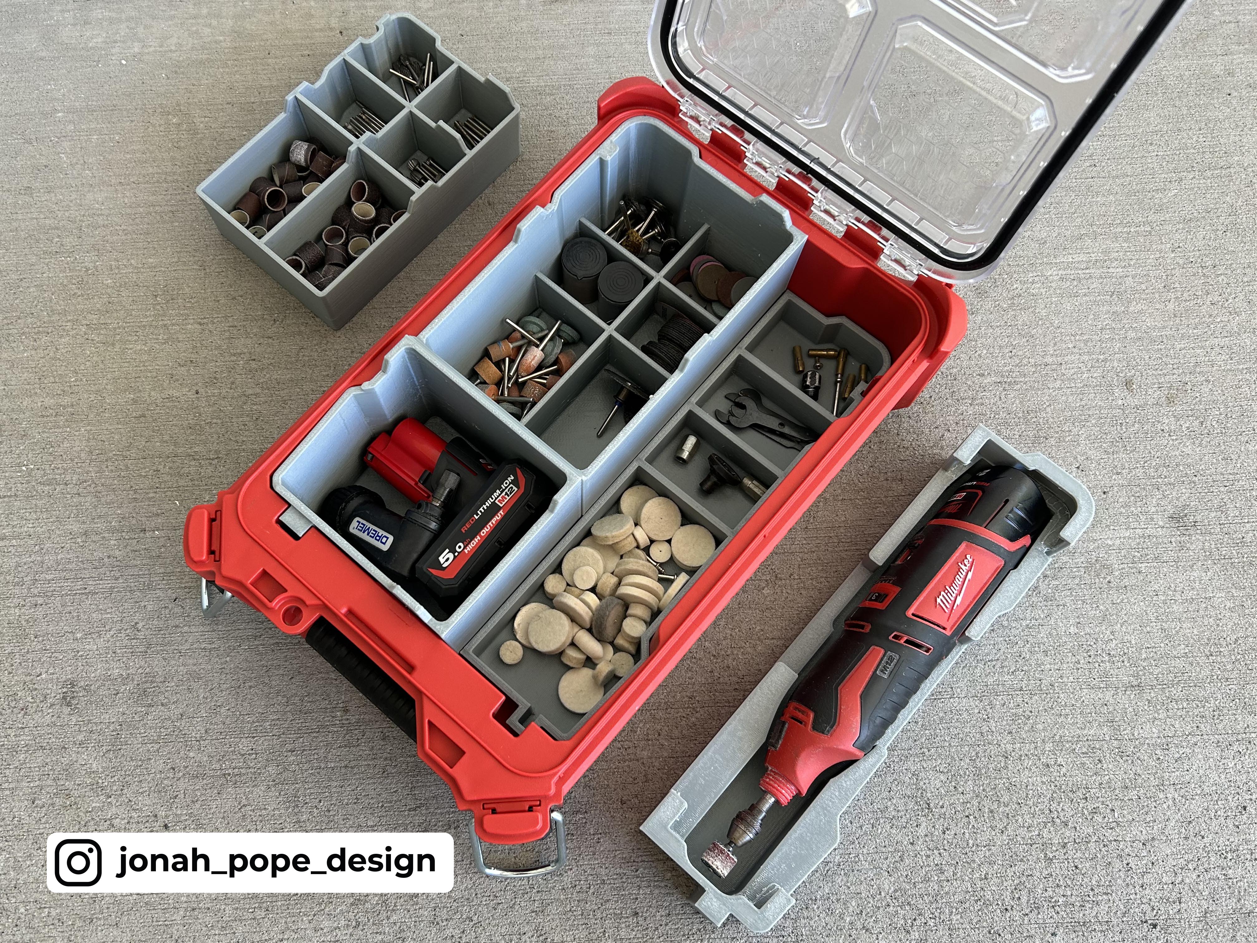 M12 Dremel Rotary Insert for Compact Organiser By Jonah Pope