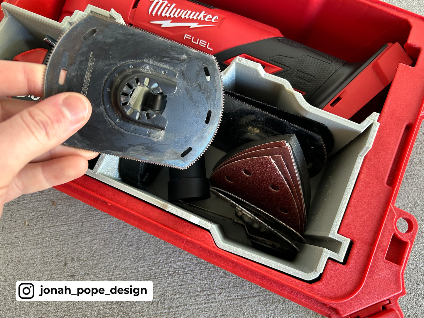 M18 Multi-tool Fuel Insert for Compact Organiser By Jonah Pope Design