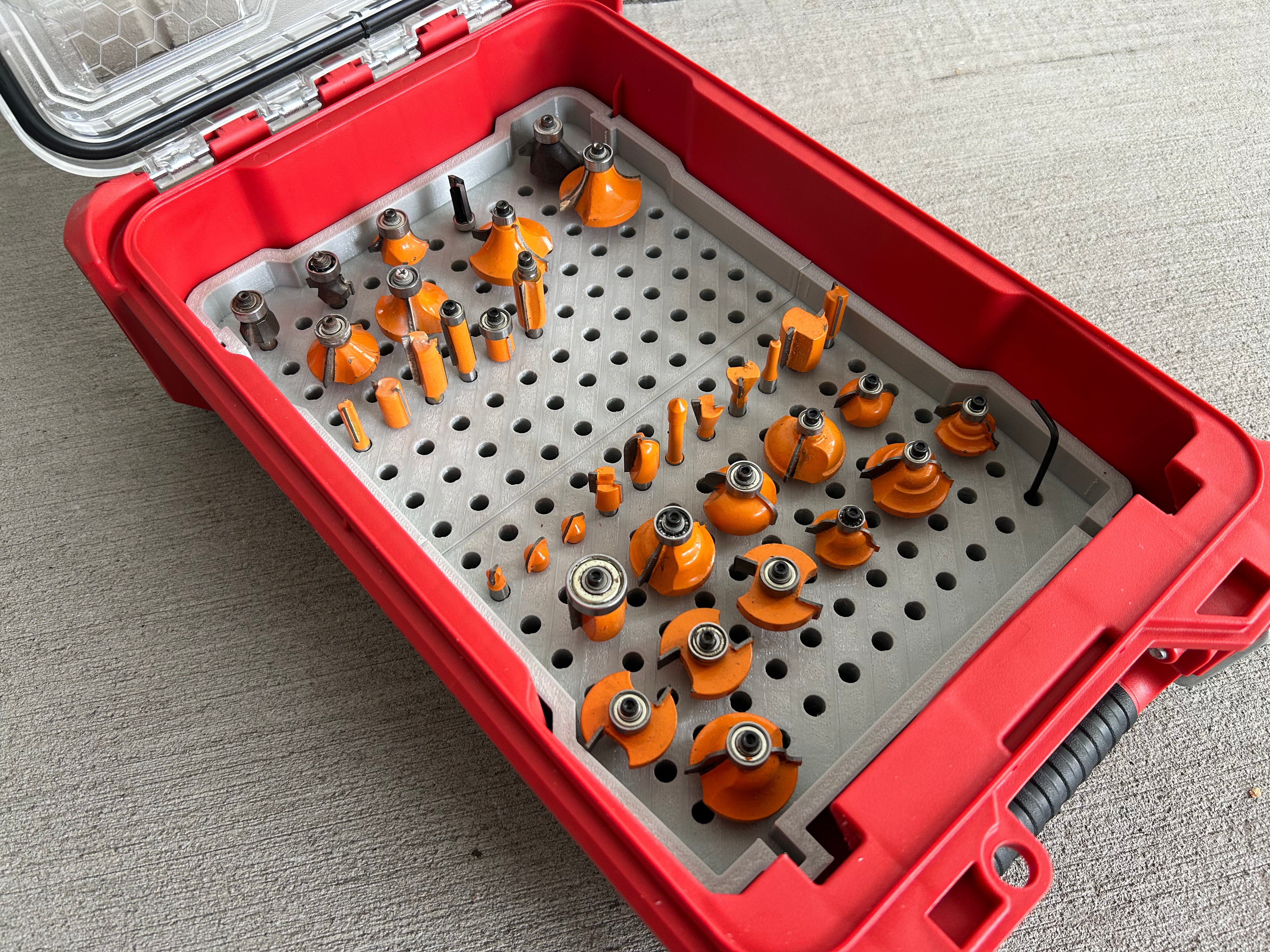 Router Bit Storage Insert for Compact Organiser By Jonah Pope