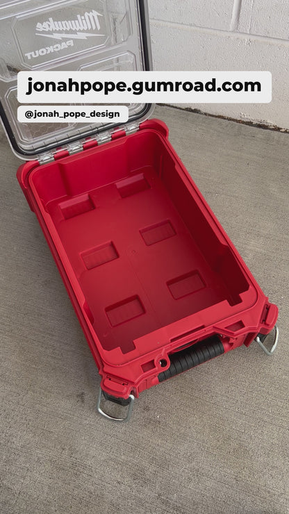 M12 Drill Gen 2 And Impact Surge Driver Storage Insert for Compact Organiser By Jonah Pope Design